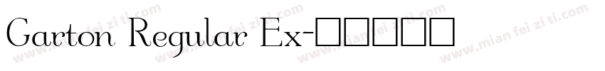 Garton Regular Ex字体转换